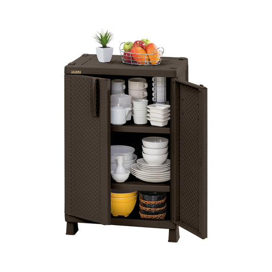 Armário Multiuso Plástico Médio Rattan Rimax